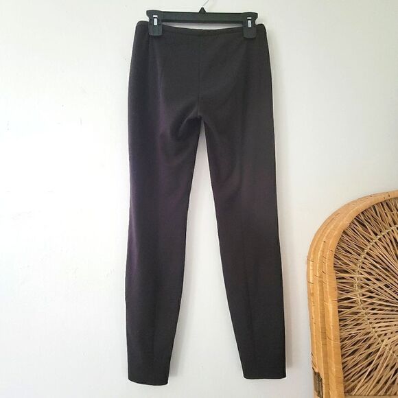 Tahari Skinny Black Pants 2 - Picture 3 of 7